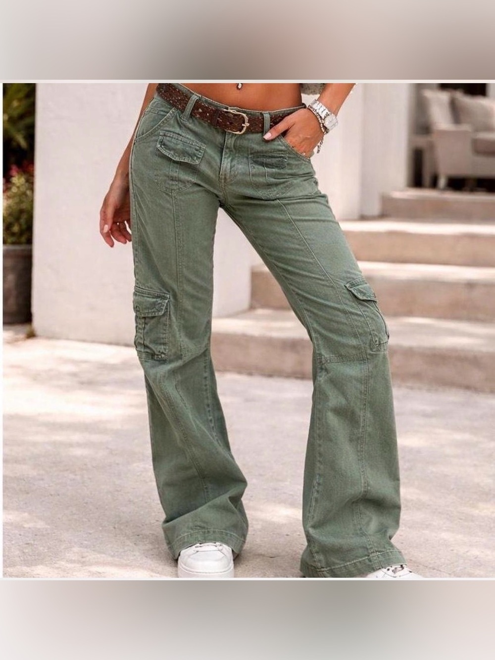 Brandy Melville Kim Cargo Pants- One Size